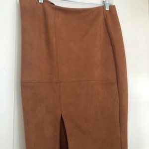 Brown Suede skirt